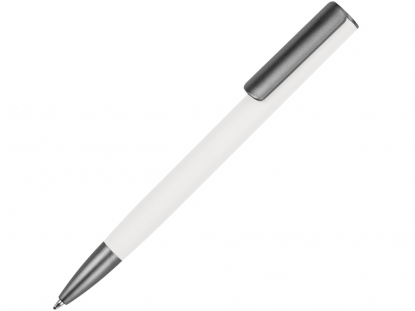 Ручка шариковая Insomnia soft-touch с зеркальным слоем, белая