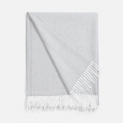 Плед Гирвас, светло-серый