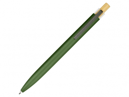 Ручка шариковая из переработанного алюминия Blossom, зеленая