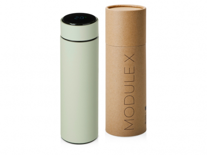 Вакуумный термос Module X с индикатором температуры, оливковый