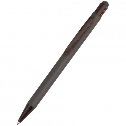 Ручка металлическая Elysia софт-тач, серая