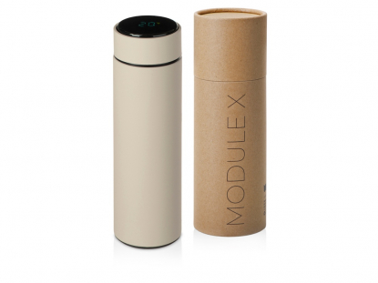 Вакуумный термос Module X с индикатором температуры, бежевый