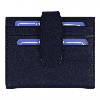 Держатель банковских карт Leather Road, темно-синий