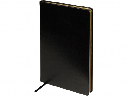 Ежедневник недатированный А5 Megapolis Nebraska, черный с золотистым обрезом
