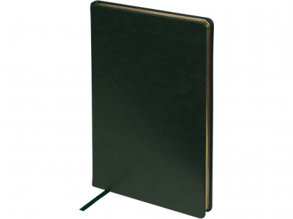 Ежедневник недатированный А5 Megapolis Nebraska, зеленый с золотистым обрезом