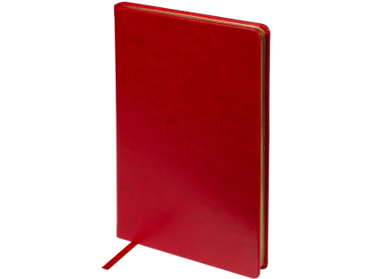 Ежедневник недатированный А5 Megapolis Nebraska, красный с золотистым обрезом