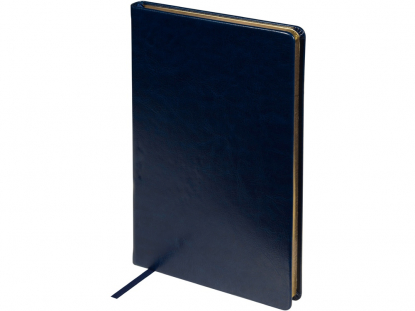 Ежедневник недатированный А5 Megapolis Nebraska, синий с золотистым обрезом