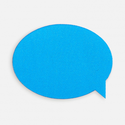Наклейка тканевая Lunga Bubble, M, голубая