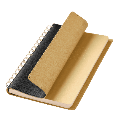 Ежедневник Vista-черный с бежевым-недатированный