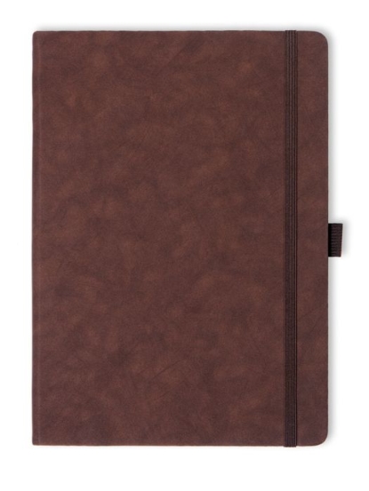 Блокнот в твердой обложке Stu, А4, темно-коричневый