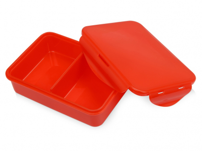 Ланч-бокс Foody с двумя секциями, красный, открытый