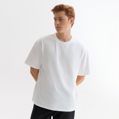 Футболка унисекс RUST NEO 250, молочно-белая