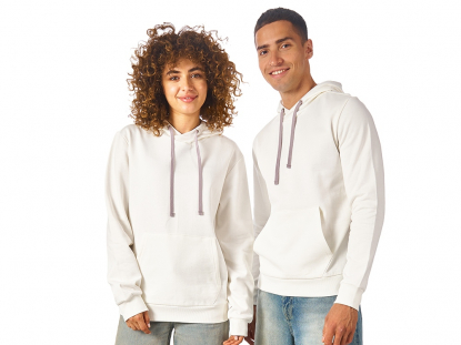 Толстовка с капюшоном Stream, унисекс, белая, 3XL