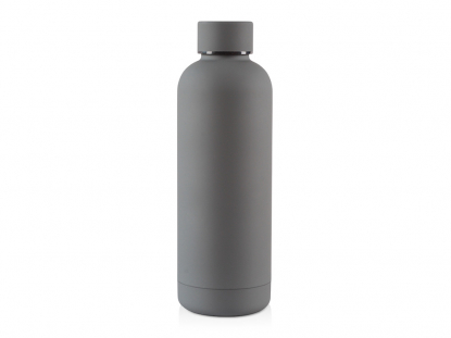Вакуумная термобутылка ODIN, soft-touch, темно-серая