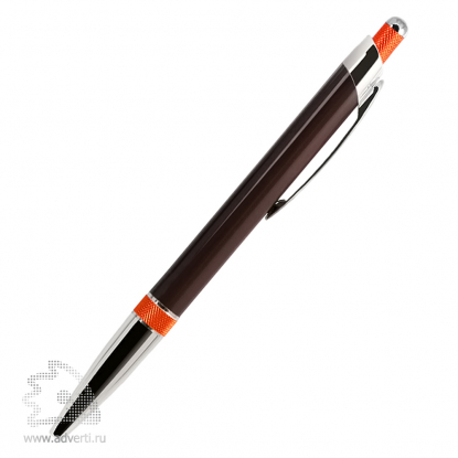 Шариковая ручка Bali, коричневая с оранжевым