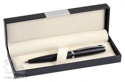 Набор Opera Black, ручка чёрная с серебристыми деталями