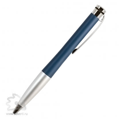 Шариковая ручка Megapolis, синяя с серебристым