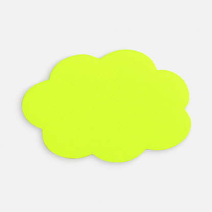 Наклейка тканевая Lunga Calum, L, желтый неон