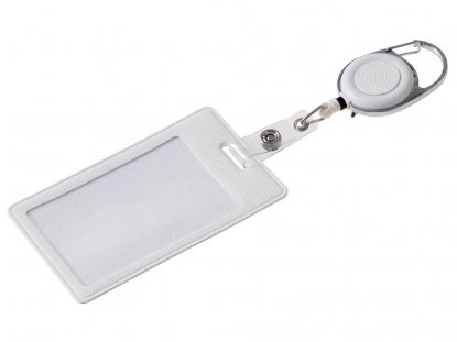 Чехол для пропуска с ретрактором Favor, белый