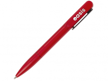 Ручка металлическая Illuminata со светящимся логотипом, красная