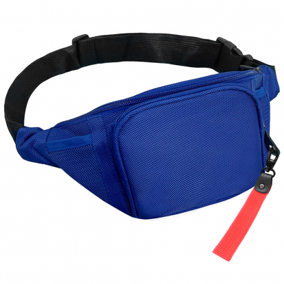 Поясная сумка SPLIT TO GO, синяя с красным