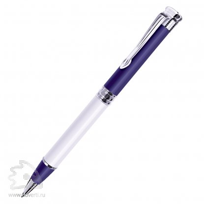Шариковая ручка Ambassador BeOne, сине-серебристая