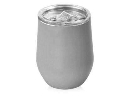 Вакуумная термокружка Sense в крафтовой упаковке, серая