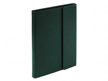 Ежедневник А5 недатированный с магнитным клапаном Venezia, зеленый
