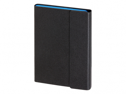 Ежедневник А5 недатированный с магнитным клапаном Venezia, черный