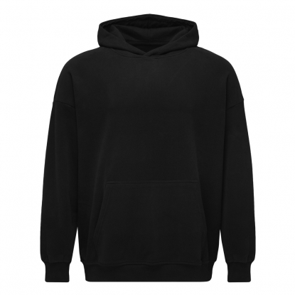 Толстовка-кенгуру оверсайз New Gen 350, черная