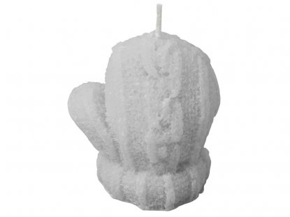 Свеча Рукавичка, серая