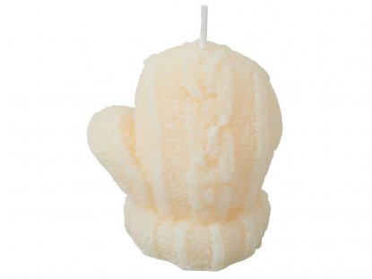 Свеча Рукавичка, молочная