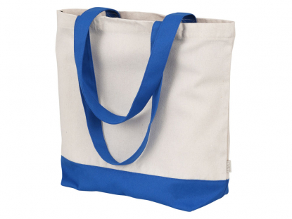 Сумка для шоппинга Cotton из переработанного хлопка, 280 г/м2, синяя