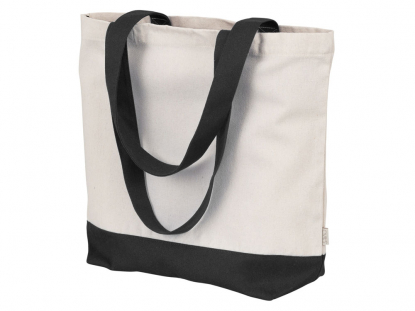 Сумка для шоппинга Cotton из переработанного хлопка, 280 г/м2, черная