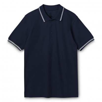 Рубашка поло Virma Stripes, тёмно-синяя, 3XL