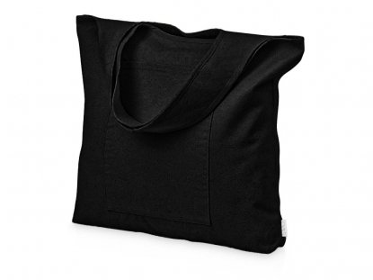 Сумка-шоппер Vest из хлопка 340 г/м2, черная