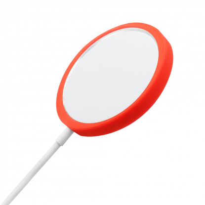 Беспроводное магнитное зарядное устройство Fomax 15W To Go, белое с красным