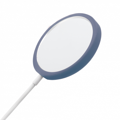 Беспроводное магнитное зарядное устройство Fomax 15W To Go, белое с серым