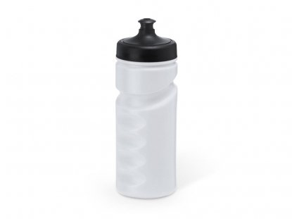 Бутылка спортивная RUNNING из полиэтилена, белая