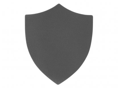 Патч Щит, nubuk, серый
