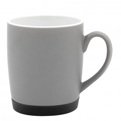 Кружка Make Me To Go, серая с черным