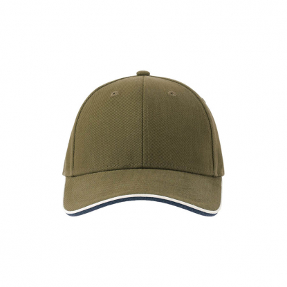 Бейсболка PILOT PIPING SANDWICH-S, оливковая