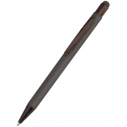 Ручка металлическая Elysia софт-тач, серая