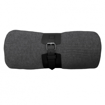 Плед Belt, с поясом, серый