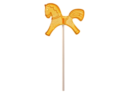 Леденец Лошадка со вкусом апельсина, желтый