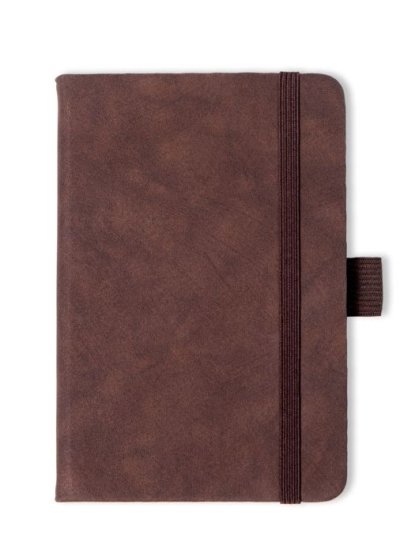 Блокнот в твердой обложке Stu, А6, темно-коричневый