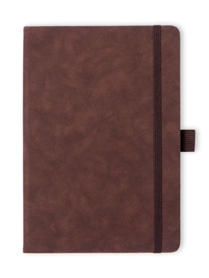 Блокнот в твердой обложке Stu, А5, темно-коричневый