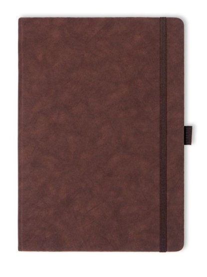 Блокнот в твердой обложке Stu, А4, темно-коричневый