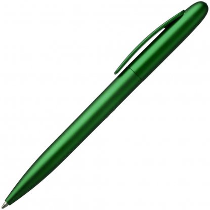 Ручка шариковая Moor Silver, зеленая, вид сбоку