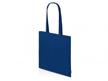 Шоппер Basio из переработанного хлопка 280 г/м2, синий